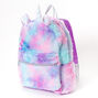 Pastel Tie Dye Plush Unicorn Medium Backpack,