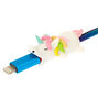 Prot&egrave;ge-c&acirc;bles petit animal licorne - Blanc,