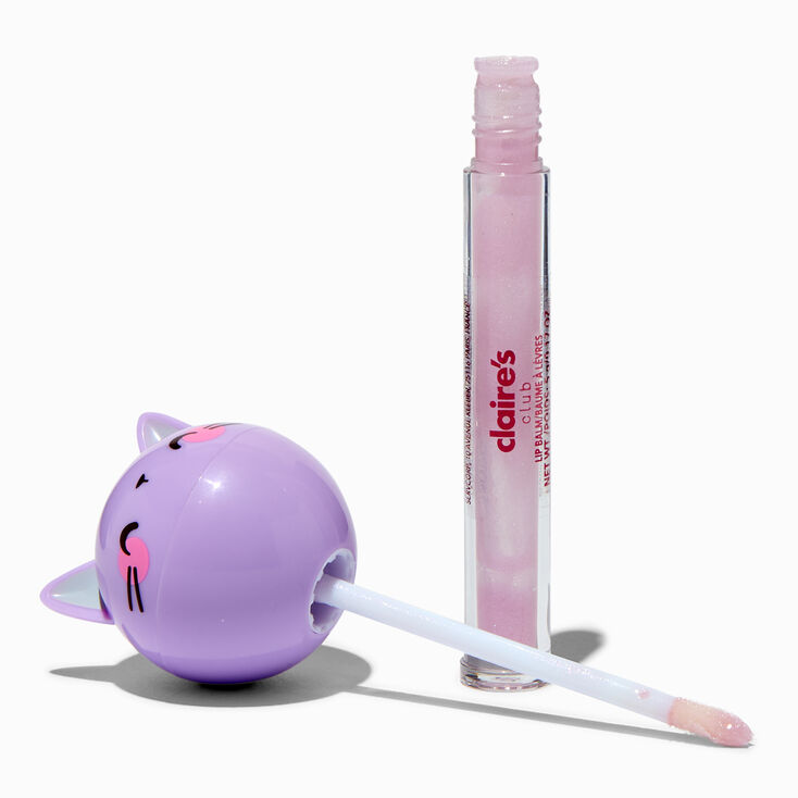 Claire&#39;s Club Purple Cat Lip Gloss Duo,