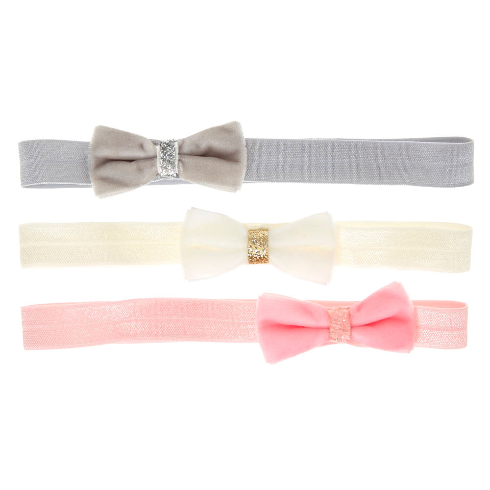 Claire's Club Bow Headwraps - 3 Pack,