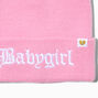 &#39;Babygirl&#39; Light Pink Beanie Hat,