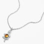 Collier &agrave; pendentif d&rsquo;humeur serpent couleur argent&eacute;e,