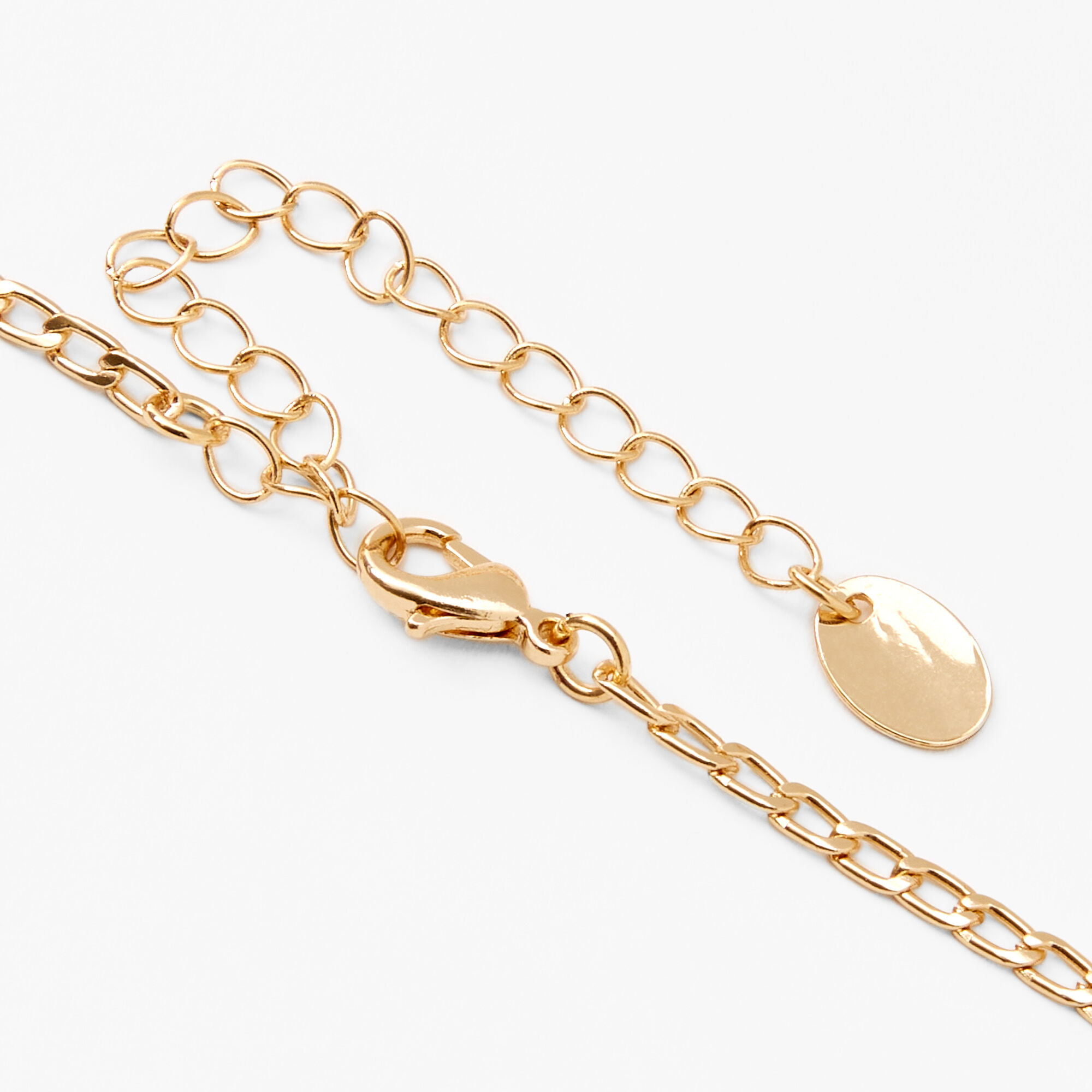 Gold Mixed Fruit Charm Chain Necklace,