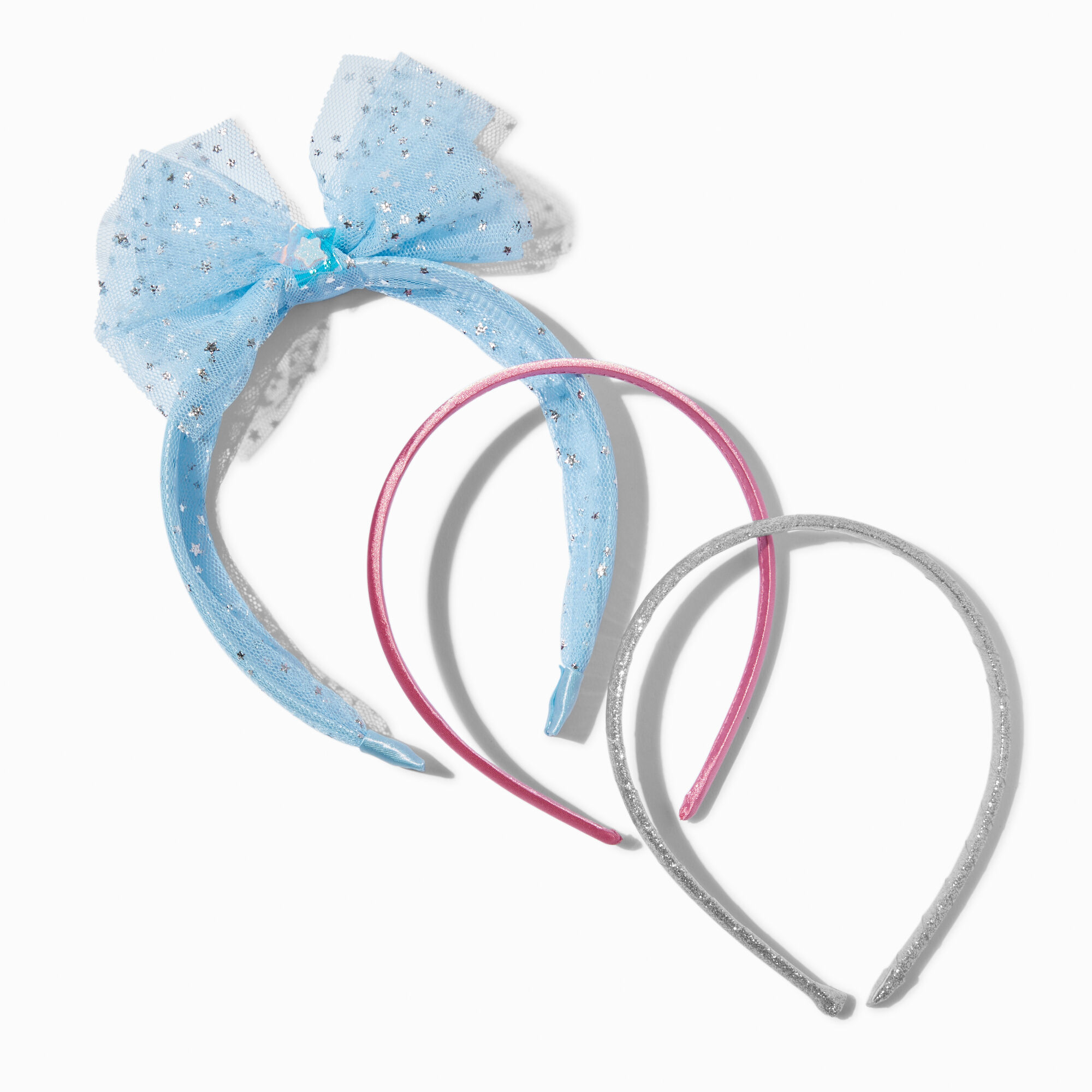 Claire's Club Starry Tulle Headbands - 3 Pack