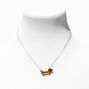 Red Hot Dog Pendant Necklace,