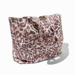 Leopard Print Oversized Tote Bag,