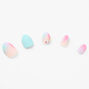 Pastel Ombre Gem Stiletto Press On Faux Nail Set - 24 Pack,