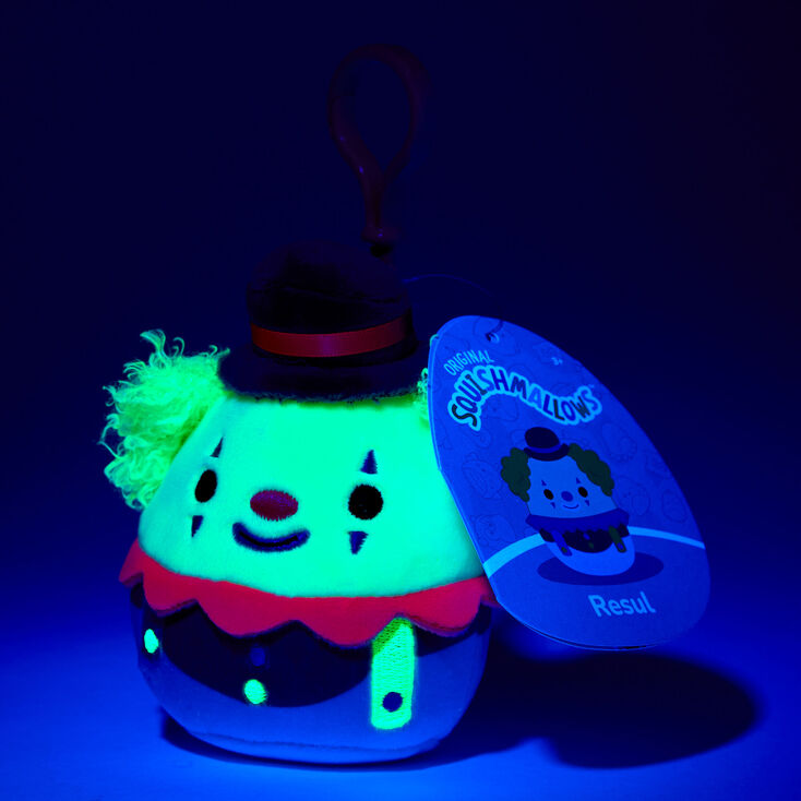 Squishmallows&trade; Claire&#39;s Exclusive 3.5&quot; Blacklight Resul Soft Toy,