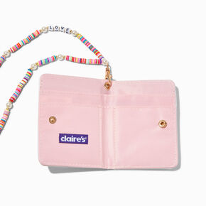 Beaded Pride Wallet with Lanyard,