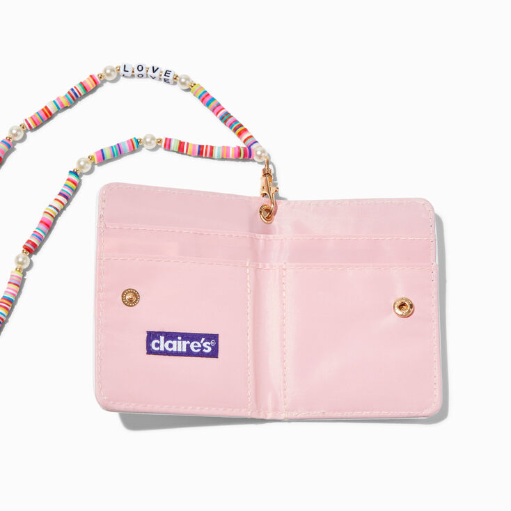 Beaded Pride Wallet with Lanyard,