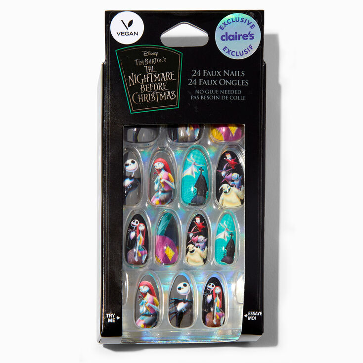 The Nightmare Before Christmas&reg; Stiletto Press On Vegan Faux Nail Set - 24 Pack,