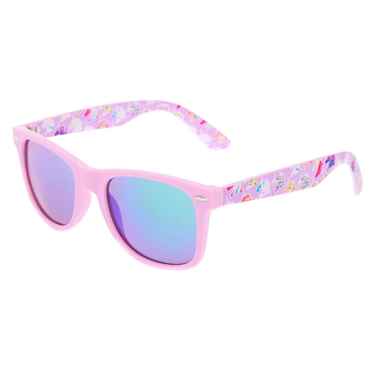 Unicorn Retro Frame Sunglasses - Purple,