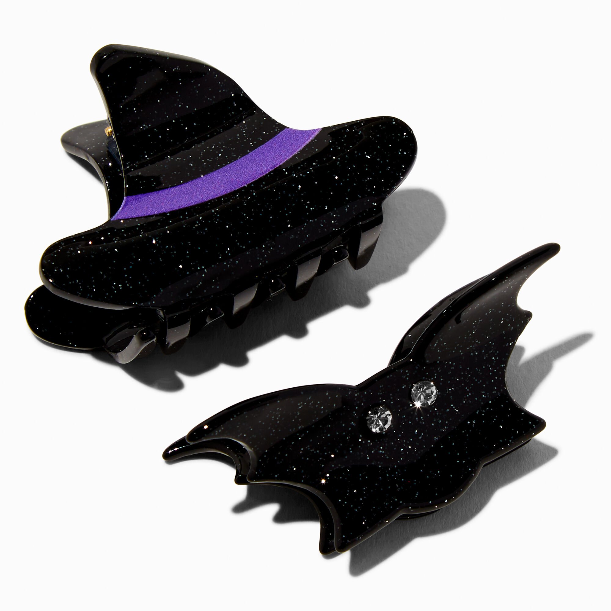 Halloween Witch Hat & Bat Hair Claws - 2 Pack,