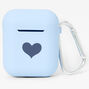 Baby Blue Heart Silicone Earbud Case Cover - Compatible With Apple AirPods&reg;,