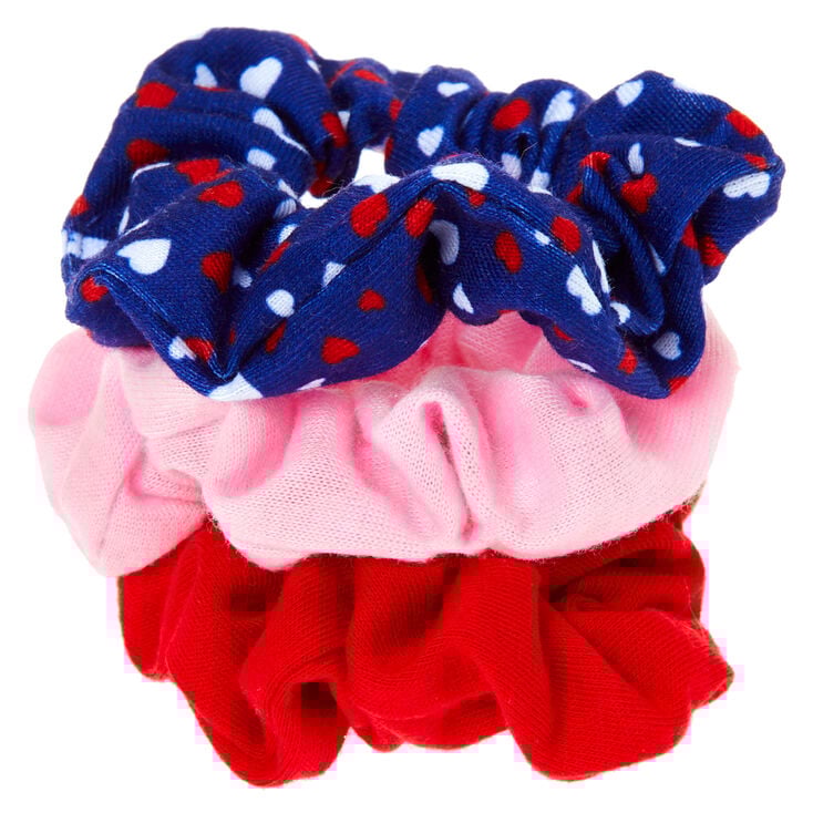 Claire&#39;s Club Small Heart Hair Scrunchies - 3 Pack,
