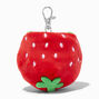 Frog &amp; Strawberry Reversible Plush Keychain,