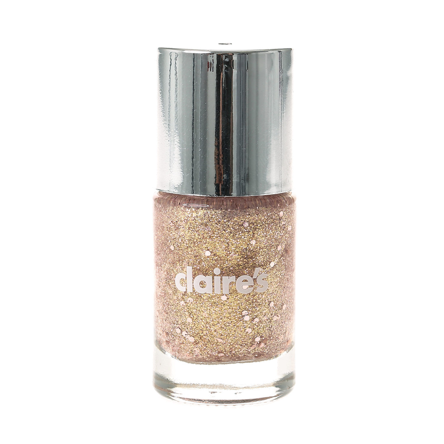 Pink & Gold Glitter Nail Polish,