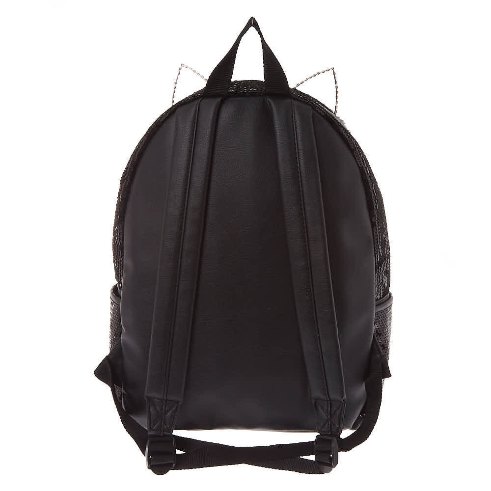 Justice black cat flip sequin backpack 2025
