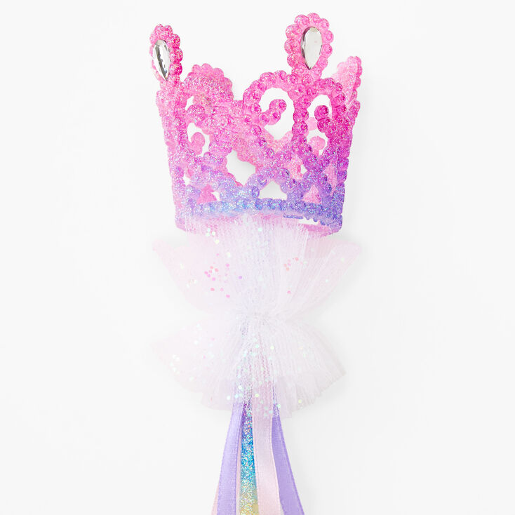 Claire&#39;s Club Glittery Princess Tiara Wand,