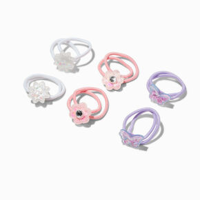 Claire&#39;s Club Shaky Pastel Icon Hair Ties - 6 Pack,