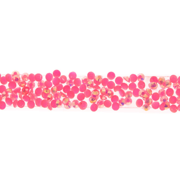 Pink Textured Sequin Bracelet,