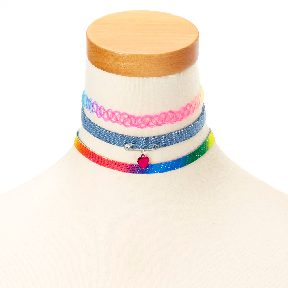 Rainbow sale choker claire's