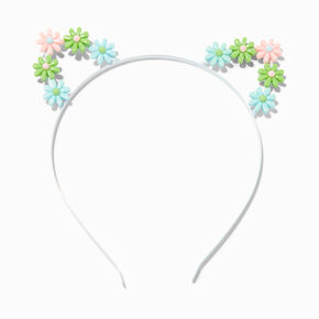 Pastel Daisy Cat Ears Headband,