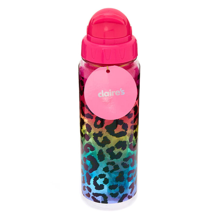 Rainbow Leopard Water Bottle Bath Set,