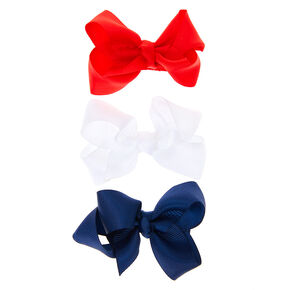 Claire&#39;s Club Ribbon Hair Bow Clips - 3 Pack,