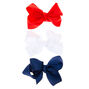 Claire&#39;s Club Ribbon Hair Bow Clips - 3 Pack,