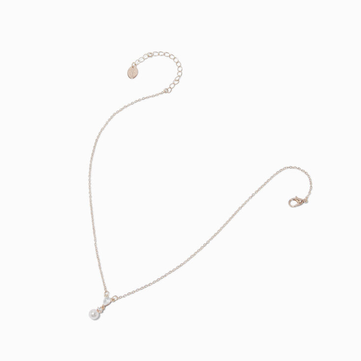 Rose Gold-tone Cubic Zirconia Blush Pink Pearl Jewelry Set - 2 Pack,