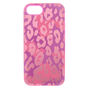 Pink Leopard Print Protective Phone Case - Fits iPhone 6/7/8/SE,