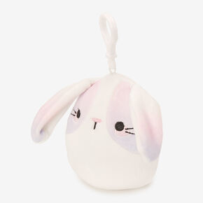 Squishmallows&trade; 3.5&quot; Claire&#39;s Exclusive Ombr&eacute; Bunny Soft Toy Bag Clip,