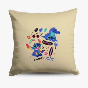Disney Stitch Chillin&#39; Printed Throw Pillow &#40;ds&#41;,