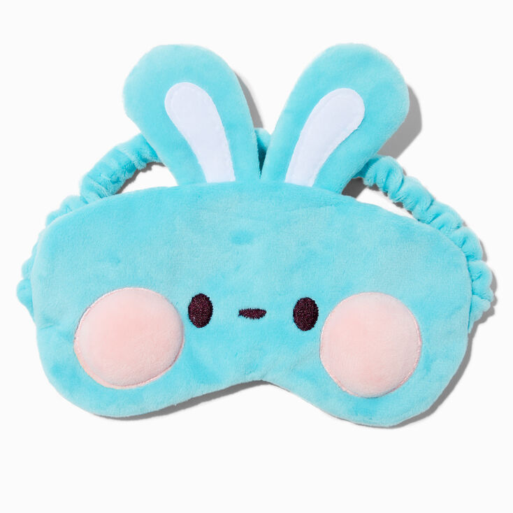 Plush Aqua Bunny Sleeping Mask