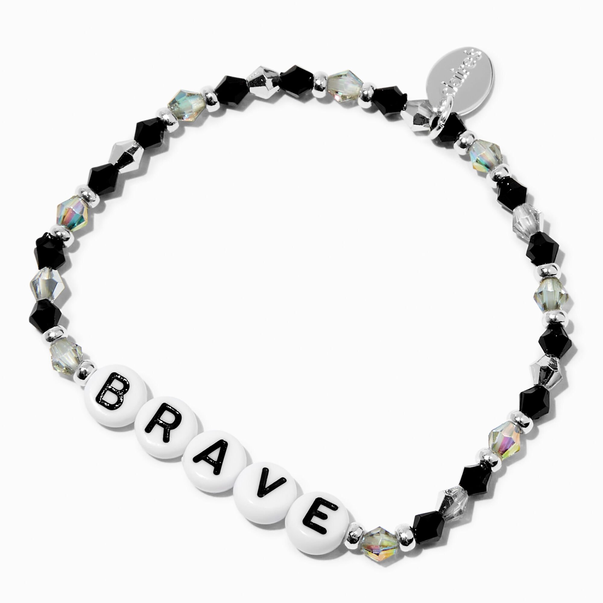 ''Brave'' Beaded Stretch Bracelet,