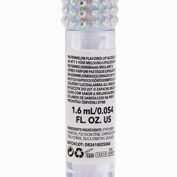 Silver Bling Glitter Lip Gloss Wand,