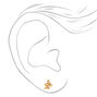 18k Gold Plated One Snake Stud Earring,