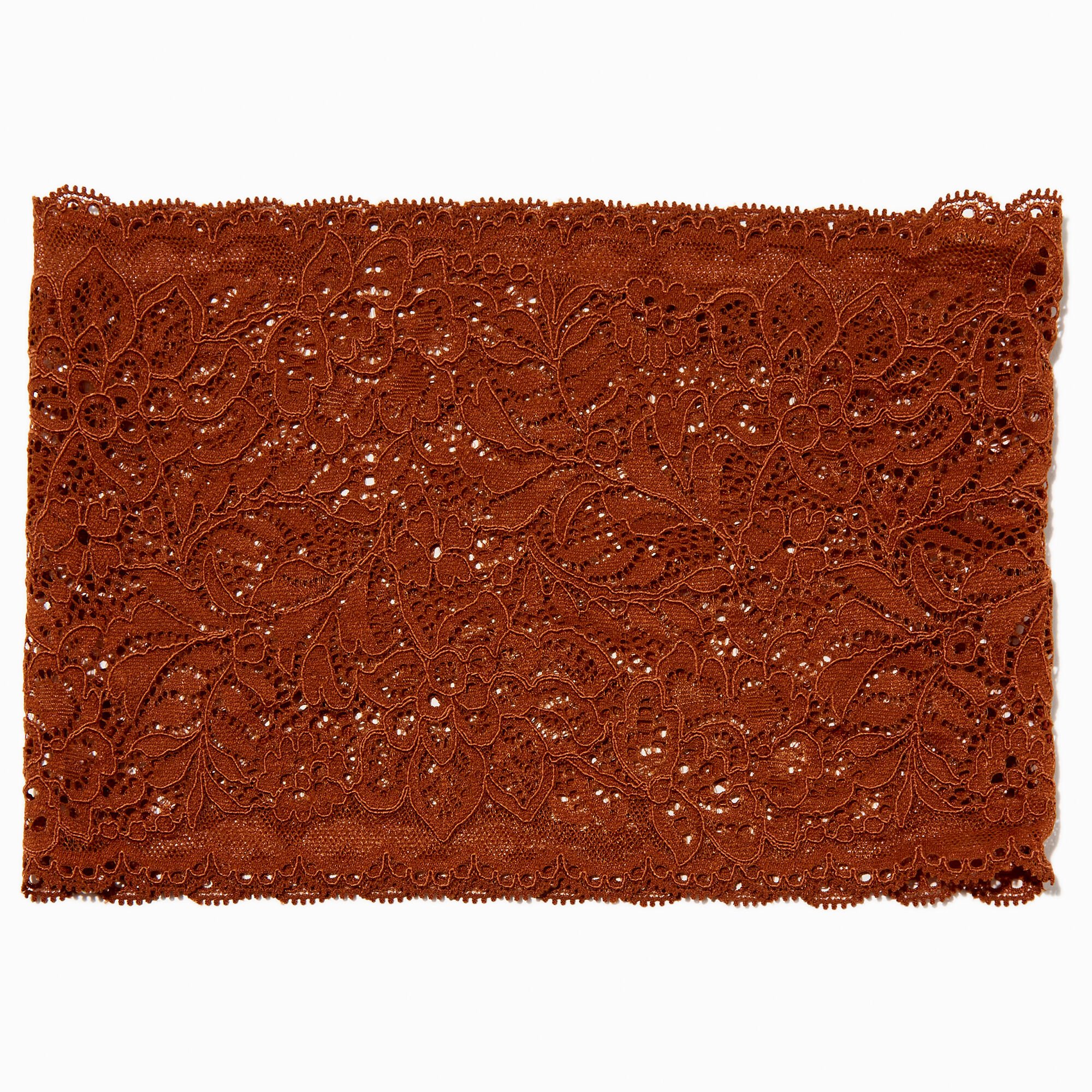 Dark Brown Lace Headwrap,