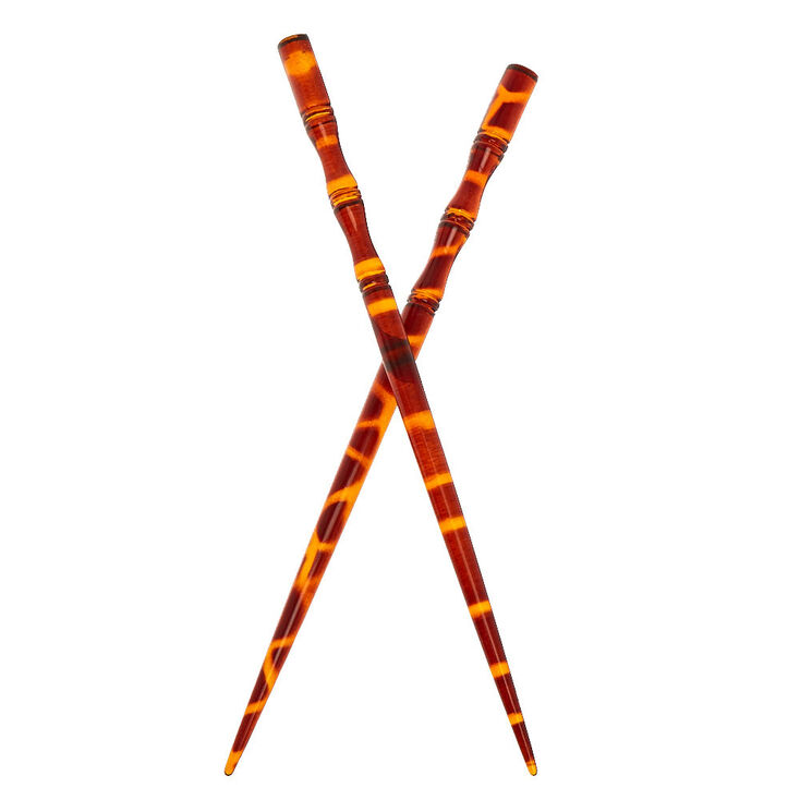 Tortoiseshell Hair Sticks - 2 Pack,