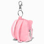 Porte-cl&eacute;s mini sac &agrave; dos chat rose,