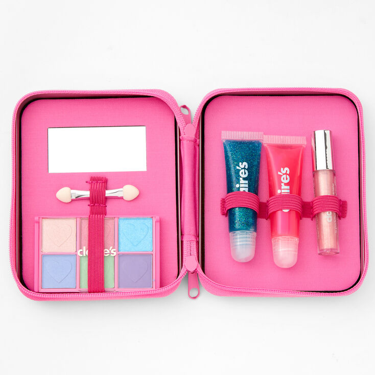 Palette compacte de maquillage et bo&icirc;te en fer bonbons et petits animaux - Rose,