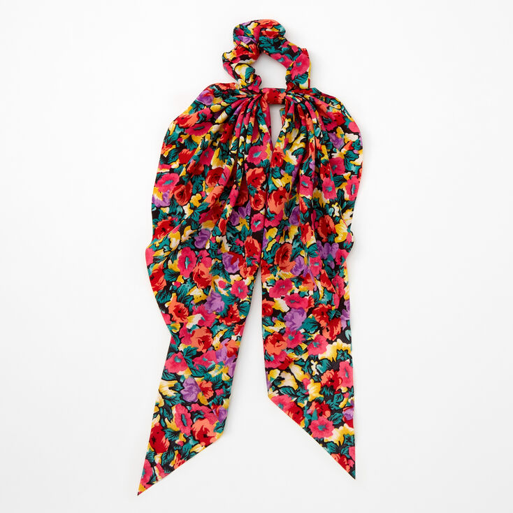 Chouchou foulard floral,