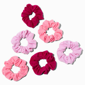 Tonal Pink Hair Scrunchies - 6 Pack,