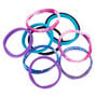 Galaxy Rolled Hair Bobbles - Purple, 10 Pack,