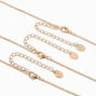Best Friends Hibiscus Heart Pendant Necklaces - 3 Pack,