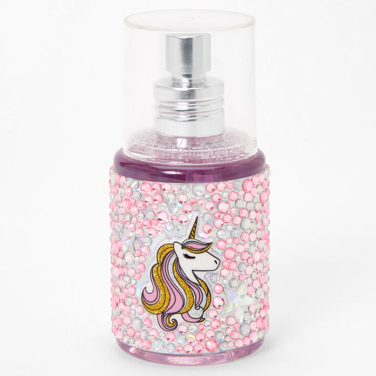 Pale Pink Unicorn Bling Strawberry Scented Body Spray,