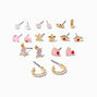 Pretty Ballet Stud Earrings - 9 Pack,