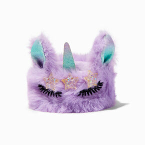 Purple Furry Unicorn Slap Bracelet,