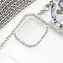 Coque de portable strass couleur argent&eacute;e avec cha&icirc;ne - Compatible avec iPhone&reg;&nbsp;11,